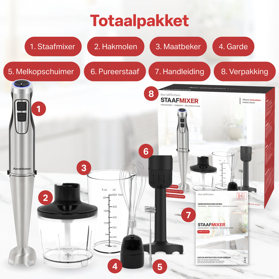 Staafmixer Set