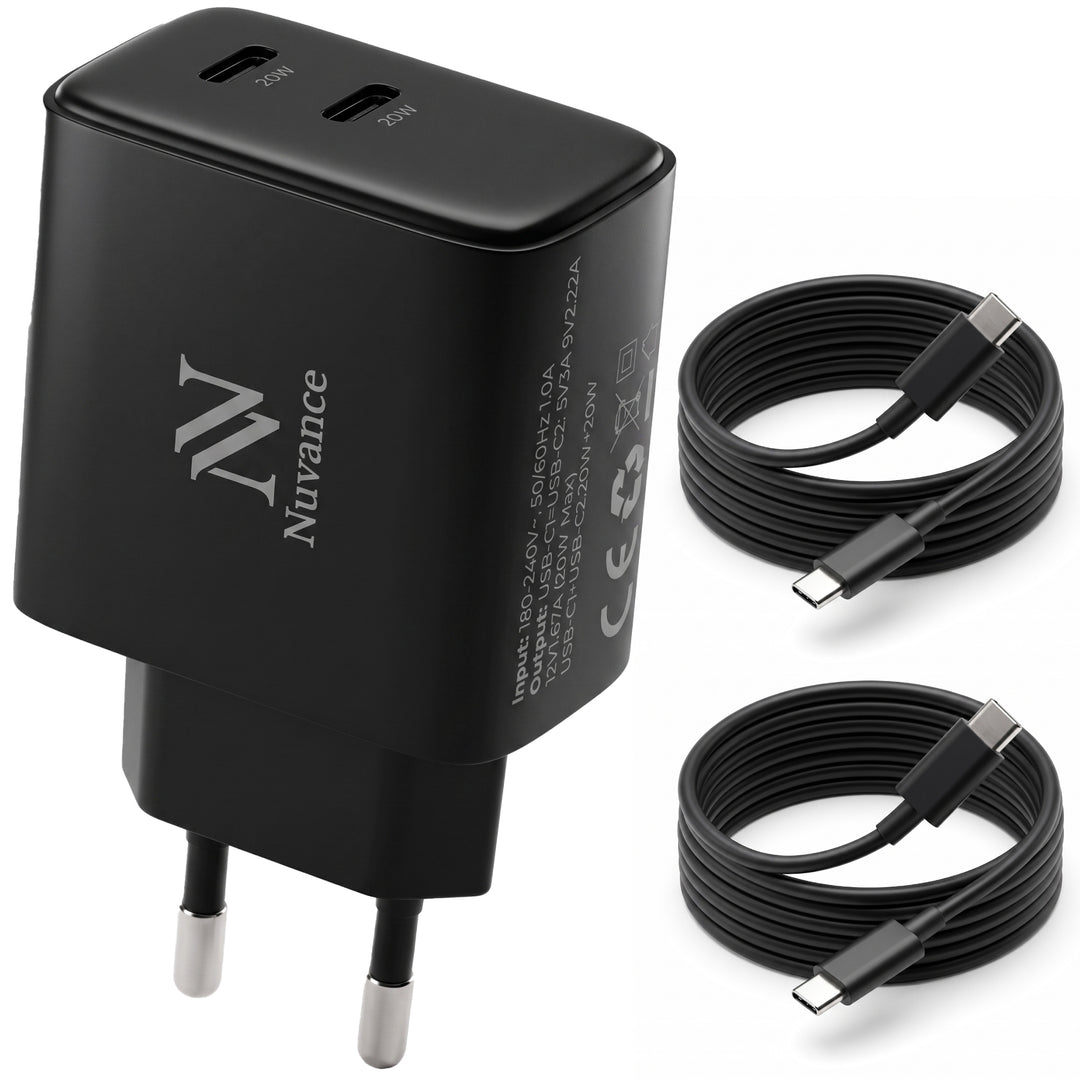 USB C Adapter Zwart