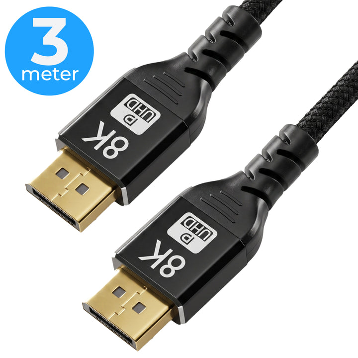 Displayport Kabel 3 Meter Zwart