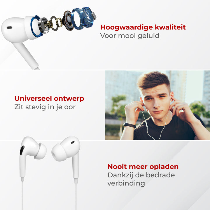 Oortjes met Draad - USB-C Aansluiting