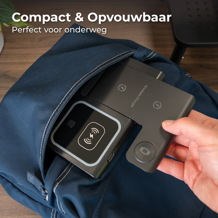 3-in-1 Draadloos Oplaadstation