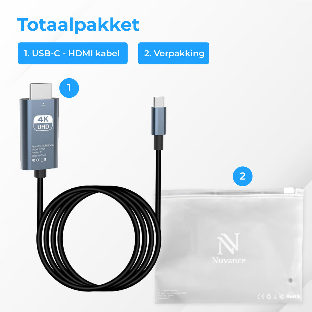 USB C naar HDMI Kabel