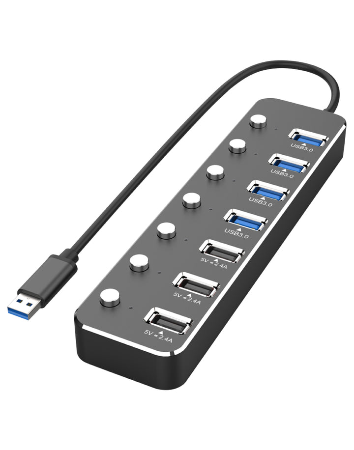 liggende usb hub universeel