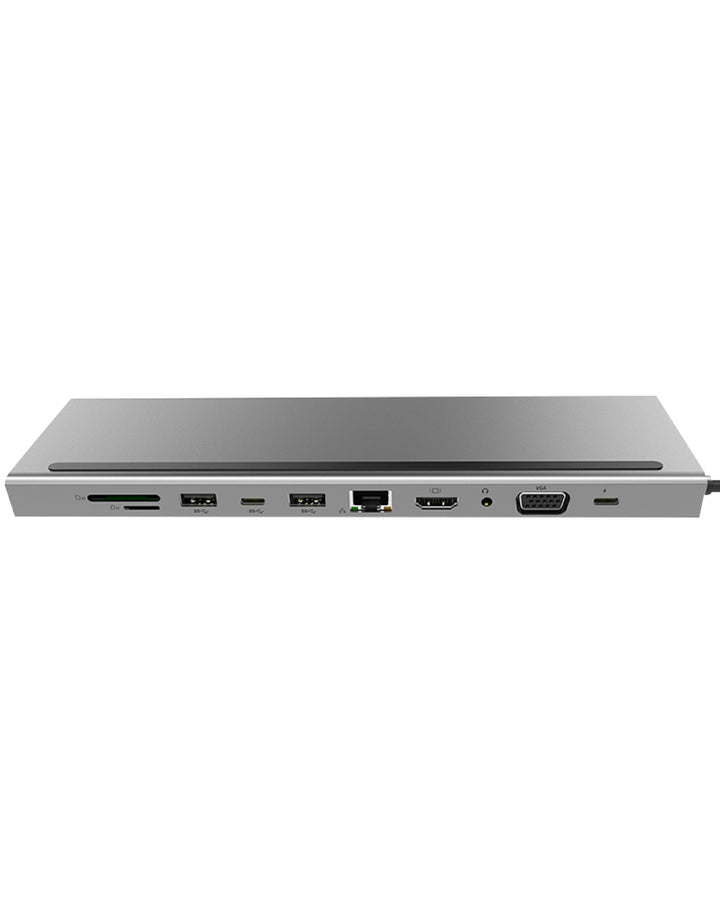 poorten van 11 in 1 usb c hub 