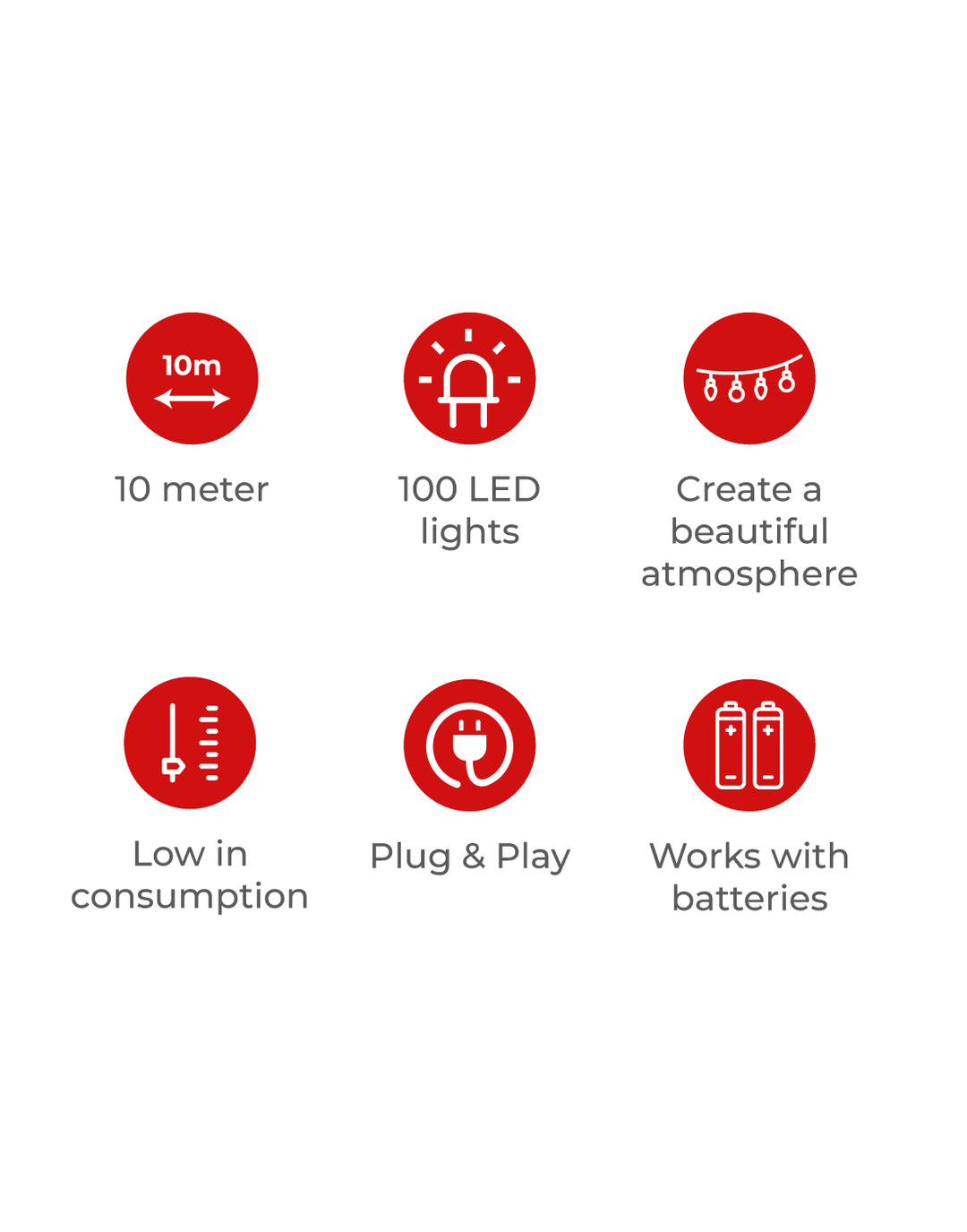 LED Lichtsnoer - 10m